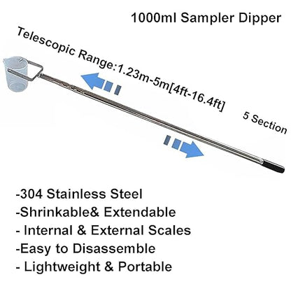 Extendable Water Sampler with Dipper System, Water Qualityd Sampler Device - Image 2
