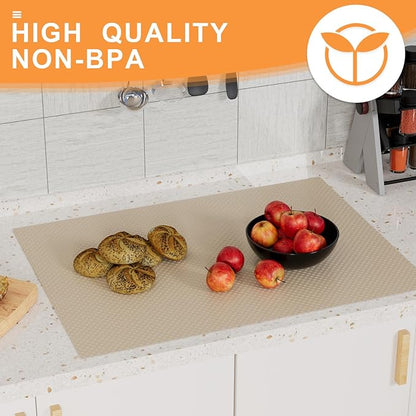 FLPMIX Shelf Liners for Kitchen Cabinets: 17.7" Wide Waterproof Non-Adhesive - Image 7
