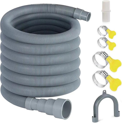 16.4ft Washing Machine Drain Hose, Universal Drain Hose Extension Kit by Elyfree-Qualityisourlife