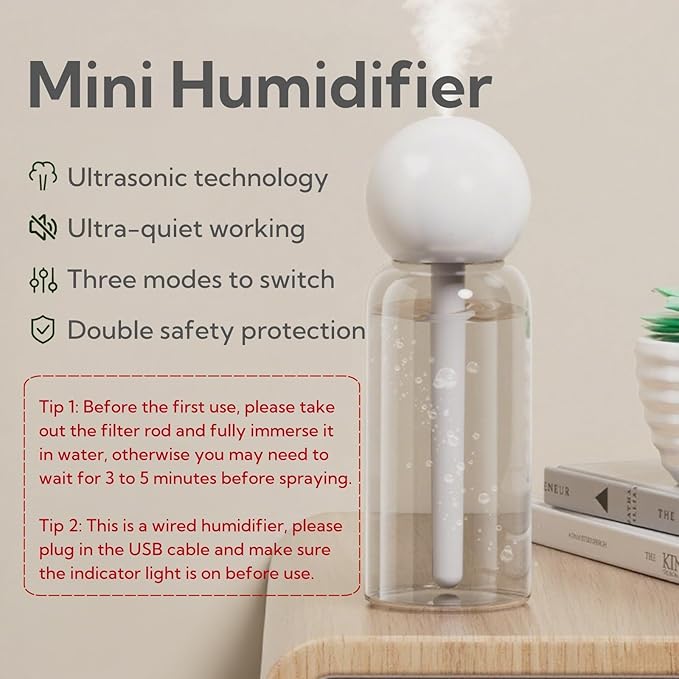 Portable Small Humidifier Dual Nozzle - Image 2