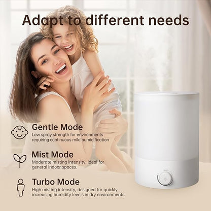 YOGIN Humidifiers for Bedroom Large room, Top fill 2.5L Ultrasonic cool mist - Image 6