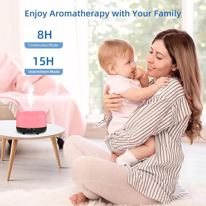 300ML Essential Oil Diffuser, Electric Ultrasonic Aromatherapy Air Humidifier - Image 5