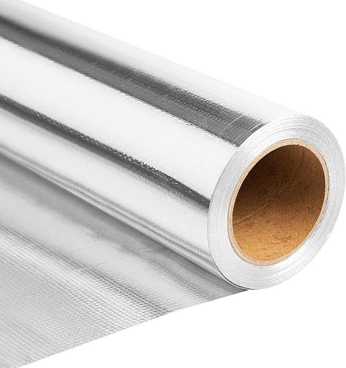 Sauna Foil Vapor Barrier, 250 sqft Aluminum Insulation Roll Heavy-Duty by Unknown