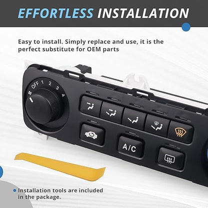Heater A/C Control Switch, Front Climate Control Module Compatible - Image 6