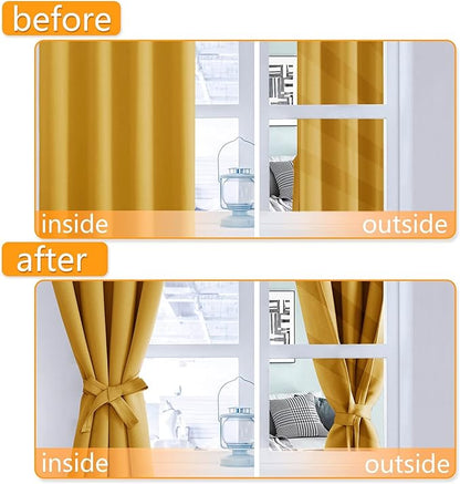 Hiasan RV Blackout Curtains for Bedroom, 52 x 30 Inches Long - Image 5