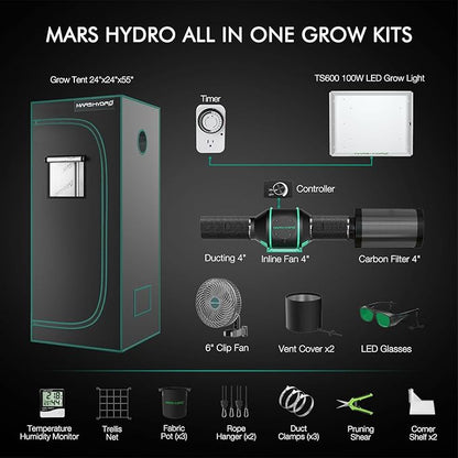 MARS HYDRO 2x2 Grow Tent Kit Complete System - Image 2