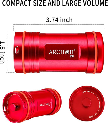 ARCHON Aluminum Alloy Waterproof Car Key Holder FOB Case, Keychain Dry Storage - Image 2