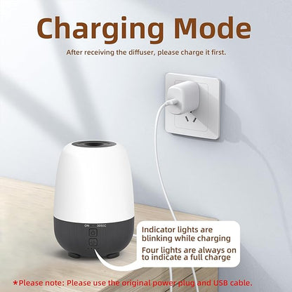 150ML Rechargeable Battery Operated Essential Oil Diffuser, Portable Cordless - Image 3