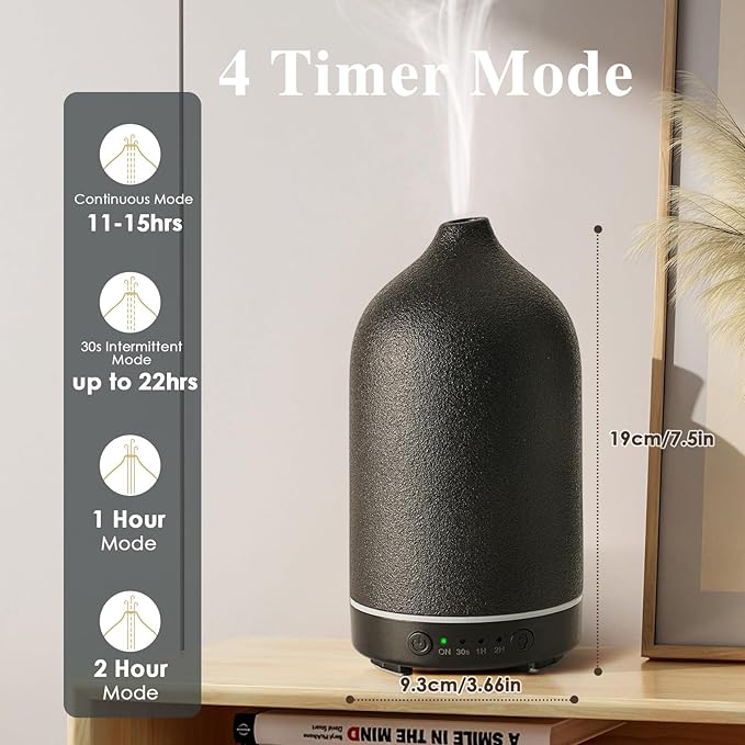 Diffuserlove Ceramic Essential Oil Diffuser Aromatherapy Diffusers - Image 5