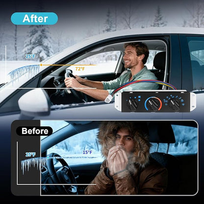 A/C Heater Control Panel with Blower Motor Switch Compatible with 1999-2004 - Image 3
