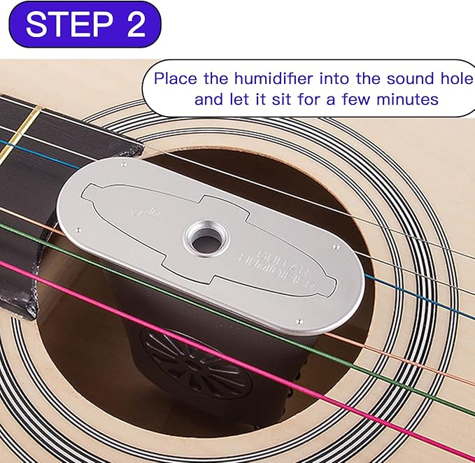 4Pcs Silver Guitar Soundhole Humidifier Silent Running Guitar Maintenance Tool - Image 5