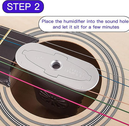 4Pcs Silver Guitar Soundhole Humidifier Silent Running Guitar Maintenance Tool - Image 5