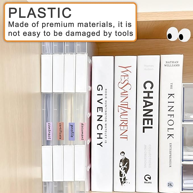 6 Pack A4 File Portable Project Case, Plastic Storage Box - Image 4