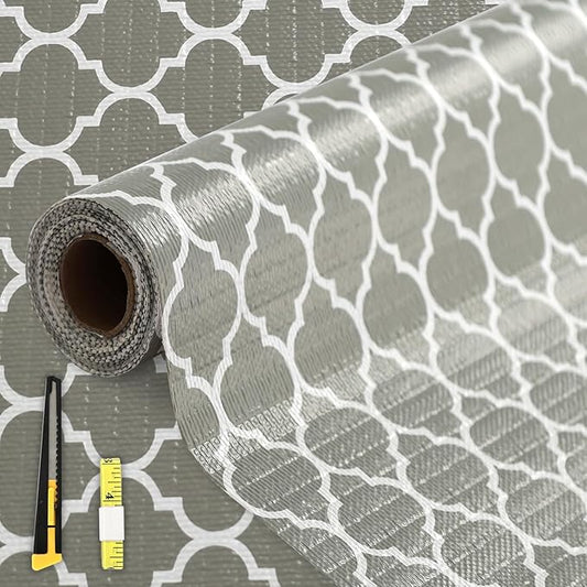 FINNEZ Drawer and Shelf Liner for Kitchen Cabinet Non Adhesive Non Slip 12in x by FINNEZ