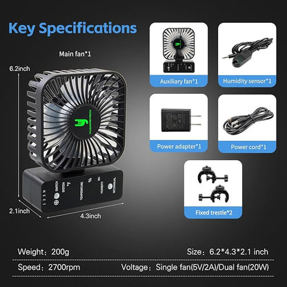 4" Smart Grow Tent Fan with Auto Climate Control - Image 6