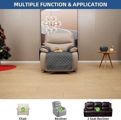 Eismodra Waterproof Recliner Chair Covers - Image 2