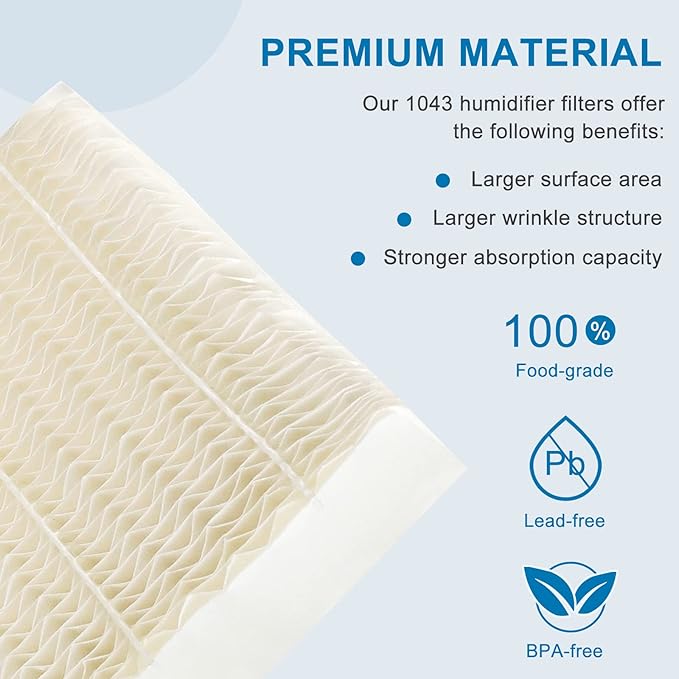 AMI PARTS 2 Pack 1043 Super Humidifier Wick Filter Replacement Compatible - Image 2