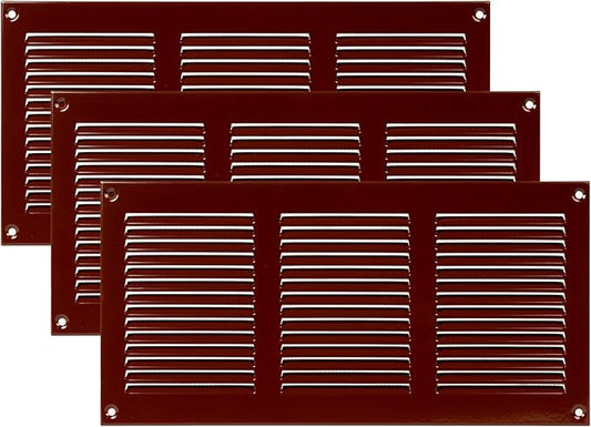 Vent Systems 12" x 6" Inch Scratch Resistant Brown Metal Vent Cover by VentSystems