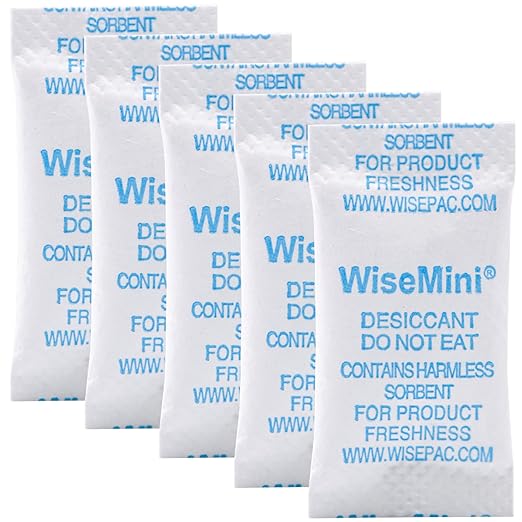Silica Gel Packets, 0.5 Gram 10000 Silica Packets, Food Grade Dessicant by Wisesorb