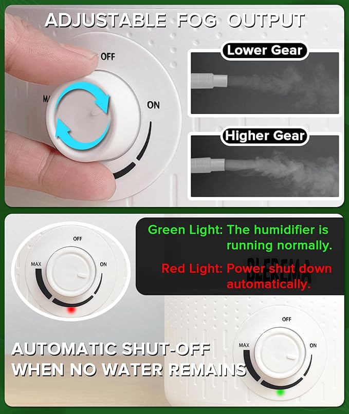 3L No Leak Plant Humidifiers for Grow Tent Greenhouse and Grow Room, Auto Shut - Image 6