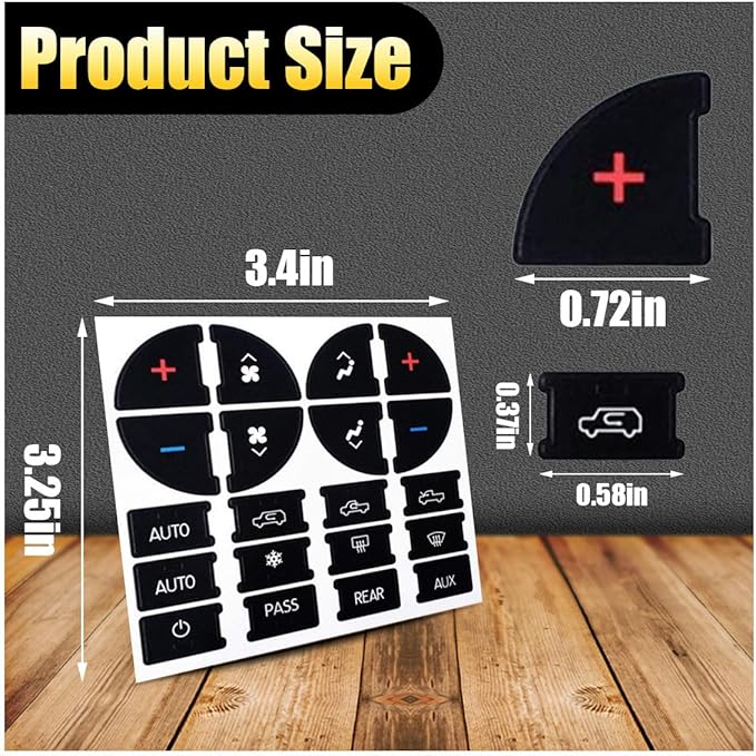 AC Dash Button Repair Decal Stickers, Repair - Image 2