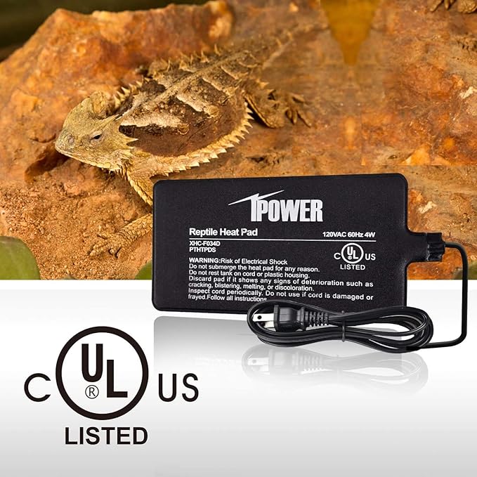 iPower 4"x7" Reptile Heat Mat Under Tank Terrarium Heater Warmer Heating Pad - Image 5