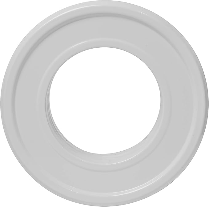 Vent Systems 4" Inch White Duct Connector Flange Plate – Galvanized Steel - Image 9