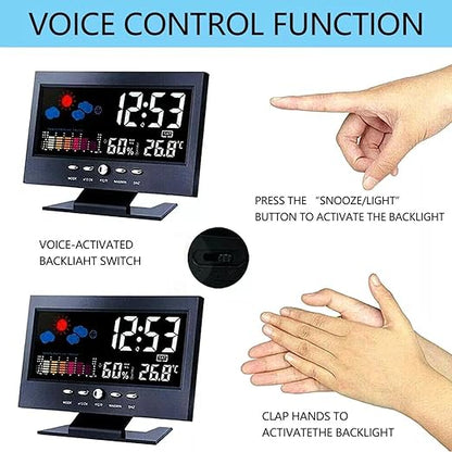 ikaufen Weather Station Wireless Indoor Thermometer Temperature Desk Digital - Image 6