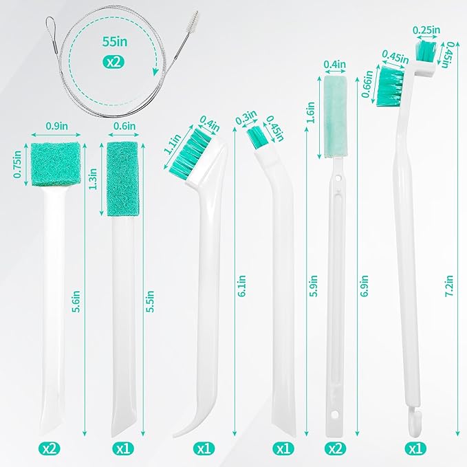 10Pcs Ice Maker Cleaning Brush Kit- 8 Pcs Crevice Cleaning Brush and 2 Pcs - Image 2