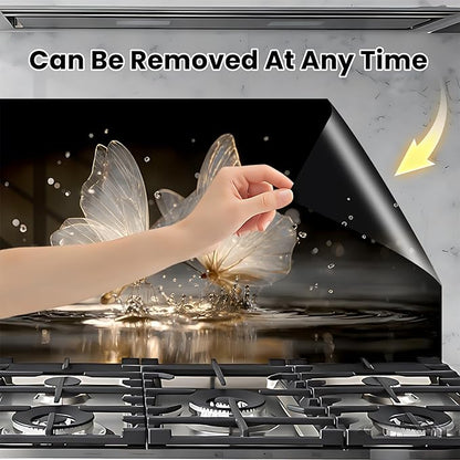 NYZE Kitchen Backsplash Stickers Waterproof Stove Backsplash Protector - Image 4