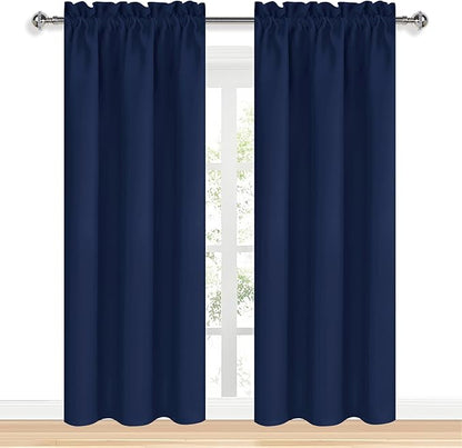 DWCN Navy Blue Blackout Curtains - Image 8