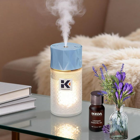 Essential Oil Diffuser, 35 Million Negative Ions Fresh Air, Glass Oil Diffuser by ikedafragrance
