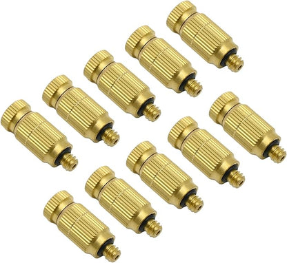 Brass Misting Nozzle, 10 Pack High Pressure Spray 10/24 UNC Anti-drip Fogging - Image 8