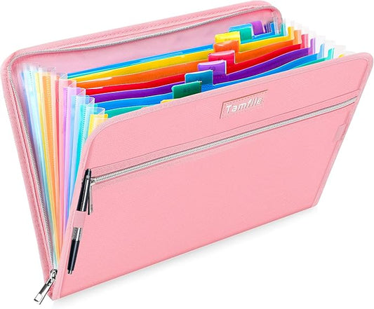 Fireproof Safe Accordion File Organizer Bag Folder, Waterproof Expanding Filing by Tamfile