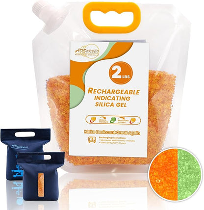 Silica Gel Desiccant Beads – Reusable Desiccant Bulk 3mm Beads by SorbcoPackagingLLC