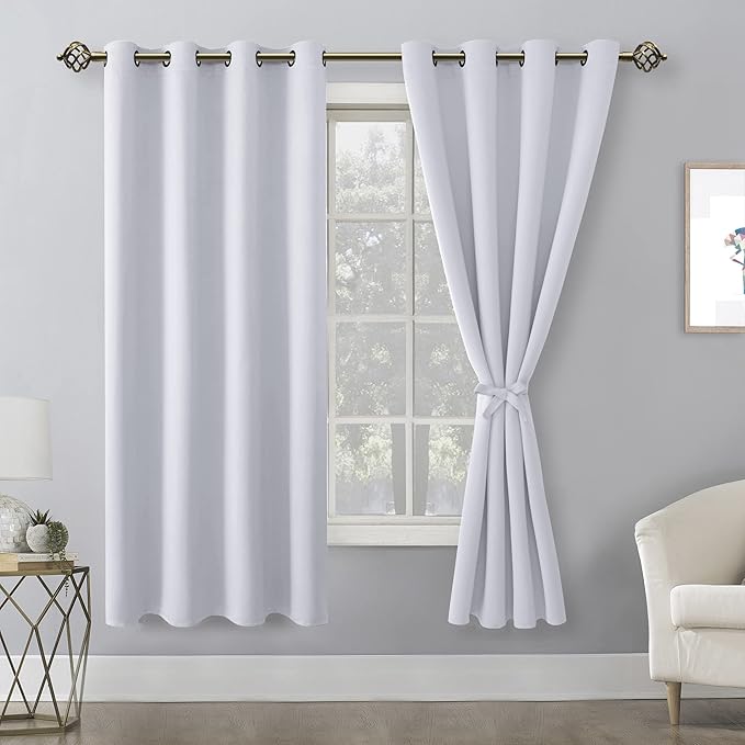 Hiasan Blackout Curtains for Bedroom, 52 x 63 Inches Length - Image 2