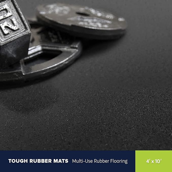 Flooring Inc's 1/4" Thick Tough Rubber Flooring Roll | Flexible Recycled Rubber - Image 2