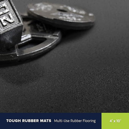 Flooring Inc's 1/4" Thick Tough Rubber Flooring Roll | Flexible Recycled Rubber - Image 2