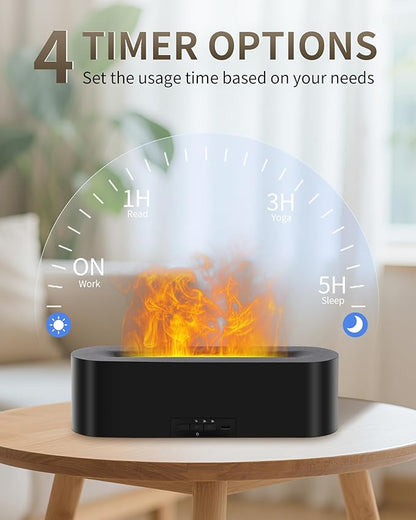 Essential Oil Diffuser with Fireplace Flame, Ultrasonic Cool Mist Humidifier - Image 5