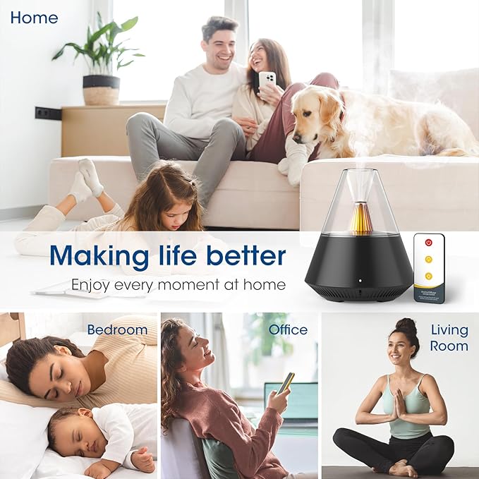 Essential Oil Diffuser, Modern Style Aromatherapy Aroma Diffusers - Image 4