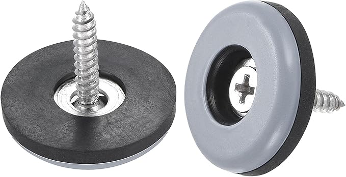 uxcell 25mm Furniture Feet Slider Glides Screw-in Chair Leg Protector Pads PTFE by uxcell