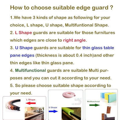 M2cbridge U Shape Extra Thick Furniture Table Edge Protectors Foam 6.5 Ft - Image 6