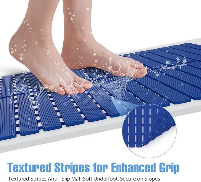 ​Shower Mat Non-Slip Bath Mat for Tub and Shower Stall, 200+ Suction Cups - Image 4