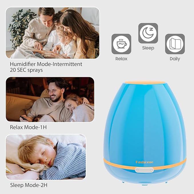 300ml Essential Oil Diffuser & Cool Mist Humidifier - Image 4