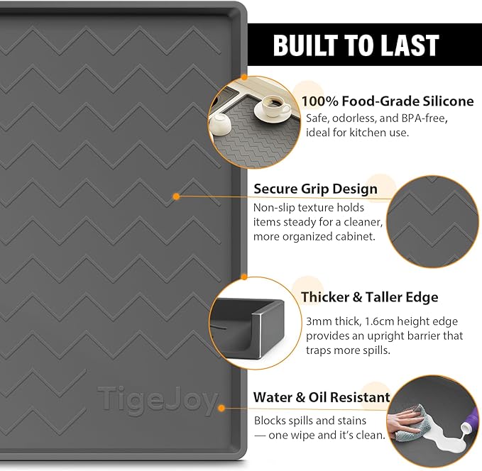 TigeJoy 40" x 22" Under Sink Mats - Image 3