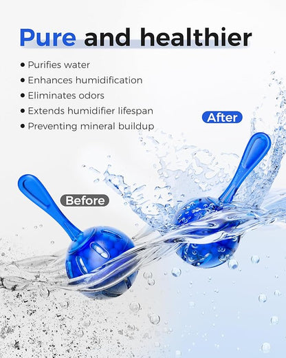 ZhenD 16 Pack Humidifier Cleaner Anti-Scale Balls: Stop White Dust, Extend - Image 3