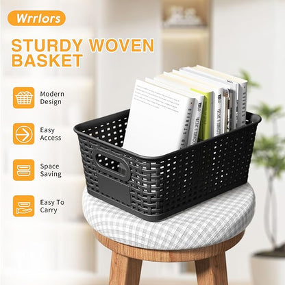 Black Plastic Storage Baskets - Image 6