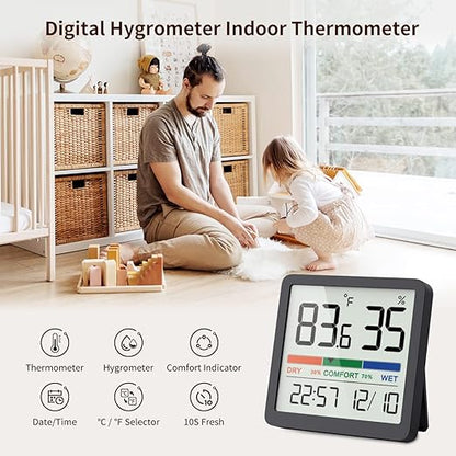 VOCOO Humidity Gauge Indoor Thermometer - Image 2