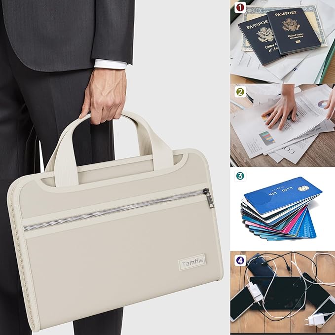 Waterproof Fireproof Accordion File Organizer - Image 7