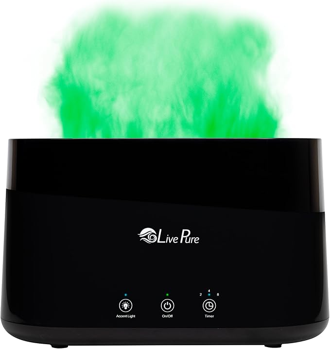 LP300HUM LivePure Aqua Flame Ultrasonic Humidifier- Vibration Technology - Image 7